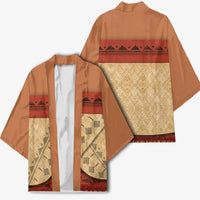 Island Elder Inspired Costume Kimono Polynesian Tribal Pattern