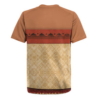Island Elder Inspired Costume Rugby Jersey Polynesian Tribal Pattern