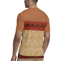 Island Elder Inspired Costume Rugby Jersey Polynesian Tribal Pattern
