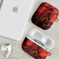 Lava Monster Costume AirPods Case Fiery Lava Spiral