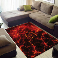 Lava Monster Costume Area Rug Fiery Lava Spiral