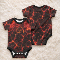 Lava Monster Costume Baby Onesie Fiery Lava Spiral