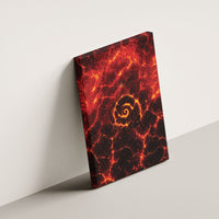 Lava Monster Costume Canvas Wall Art Fiery Lava Spiral