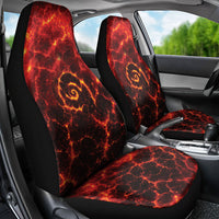 Lava Monster Costume Car Seat Cover Fiery Lava Spiral
