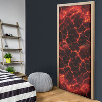 Lava Monster Costume Door Cover Fiery Lava Spiral
