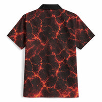 Lava Monster Costume Hawaiian Shirt Fiery Lava Spiral