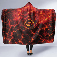 Lava Monster Costume Hooded Blanket Fiery Lava Spiral