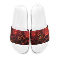 Lava Monster Costume Slide Sandals Fiery Lava Spiral