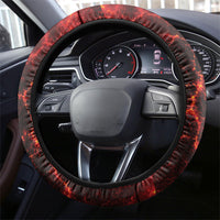 Lava Monster Costume Steering Wheel Cover Fiery Lava Spiral