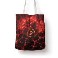 Lava Monster Costume Tote Bag Fiery Lava Spiral