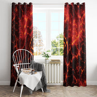 Lava Monster Costume Window Curtain Fiery Lava Spiral