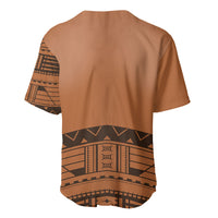 Polynesian Chief Inspired Costume Baseball Jersey Tribal Pattern With Tooth Necklace
