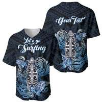 Personalised Polynesia Go Surfing Baseball Jersey The Pacific Wave Of Water LT05 - Polynesian Pride