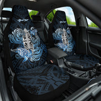 Personalised Polynesia Go Surfing Car Seat Cover The Pacific Wave Of Water LT05 One Size Blue - Polynesian Pride