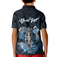 Personalised Polynesia Go Surfing Kid Polo Shirt The Pacific Wave Of Water LT05 - Polynesian Pride