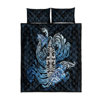 Polynesia Go Surfing Quilt Bed Set The Pacific Wave Of Water LT05 Blue - Polynesian Pride