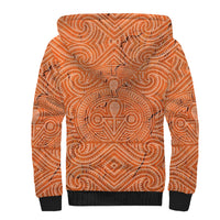 Personalised Lapita Culture Sherpa Hoodie Iconic Double Face Pattern LT05 - Polynesian Pride