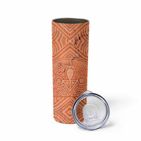 Personalised Lapita Culture Skinny Tumbler Iconic Double Face Pattern LT05 - Polynesian Pride