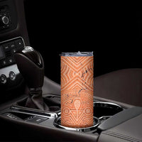 Personalised Lapita Culture Skinny Tumbler Iconic Double Face Pattern LT05 - Polynesian Pride