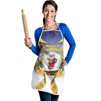 Samoa Christmas Apron Snow Globe With Samoan Santa - Polynesian Pride