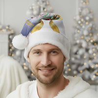 Samoa Christmas Santa Hat Snow Globe With Samoan Santa - Polynesian Pride