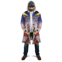 American Samoa Christmas Cloak Seashell Santa Beach Vibes - Polynesian Pride