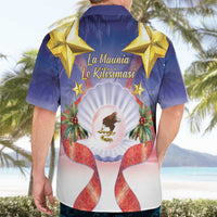 American Samoa Christmas Hawaiian Shirt Seashell Santa Beach Vibes - Polynesian Pride