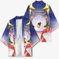 American Samoa Christmas Kimono Seashell Santa Beach Vibes - Polynesian Pride