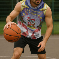 American Samoa Christmas Sleeveless Hoodie Seashell Santa Beach Vibes - Polynesian Pride