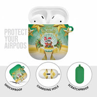 Cook Islands Christmas AirPods Case Seashell Santa Beach Vibes - Polynesian Pride