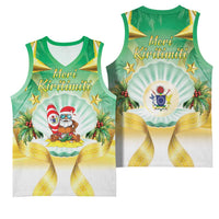 Cook Islands Christmas Basketball Jersey Seashell Santa Beach Vibes - Polynesian Pride