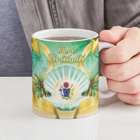Cook Islands Christmas Ceramic Mug Seashell Santa Beach Vibes - Polynesian Pride