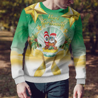 Cook Islands Christmas Ugly Christmas Sweater Seashell Santa Beach Vibes - Polynesian Pride