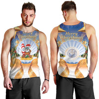 Marshall Islands Christmas Men Tank Top Seashell Santa Beach Vibes - Polynesian Pride