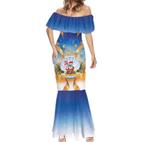 Marshall Islands Christmas Mermaid Dress Seashell Santa Beach Vibes - Polynesian Pride