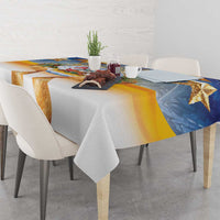 Marshall Islands Christmas Tablecloth Seashell Santa Beach Vibes - Polynesian Pride