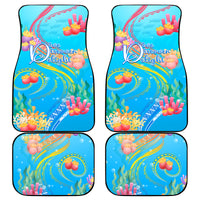 Under The Sea Scuba Diving Car Mats Polynesian Pattern LT05 Blue - Polynesian Pride