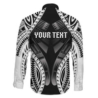 Personalised Remember Samoa Black Saturday Family Matching Long Sleeve Bodycon Dress and Hawaiian Shirt Samoa Mo Samoa LT05 - Polynesian Pride