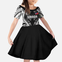 Personalised Remember Samoa Black Saturday Family Matching Mermaid Dress and Hawaiian Shirt Samoa Mo Samoa - Polynesian Pride