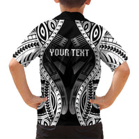 Personalised Remember Samoa Black Saturday Family Matching Off The Shoulder Long Sleeve Dress and Hawaiian Shirt Samoa Mo Samoa LT05 - Polynesian Pride