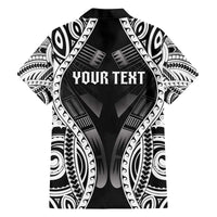 Personalised Remember Samoa Black Saturday Family Matching Off The Shoulder Long Sleeve Dress and Hawaiian Shirt Samoa Mo Samoa - Polynesian Pride