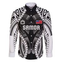 Personalised Remember Samoa Black Saturday Family Matching Short Sleeve Bodycon Dress and Hawaiian Shirt Samoa Mo Samoa LT05 Dad's Shirt - Long Sleeve Black - Polynesian Pride