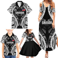 Personalised Remember Samoa Black Saturday Family Matching Summer Maxi Dress and Hawaiian Shirt Samoa Mo Samoa LT05 - Polynesian Pride