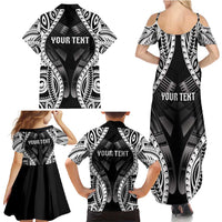 Personalised Remember Samoa Black Saturday Family Matching Summer Maxi Dress and Hawaiian Shirt Samoa Mo Samoa LT05 - Polynesian Pride