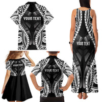 Personalised Remember Samoa Black Saturday Family Matching Tank Maxi Dress and Hawaiian Shirt Samoa Mo Samoa LT05 - Polynesian Pride