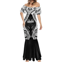 Personalised Remember Samoa Black Saturday Mermaid Dress Samoa Mo Samoa - Polynesian Pride