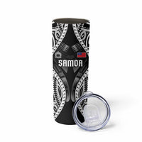 Personalised Remember Samoa Black Saturday Skinny Tumbler Samoa Mo Samoa - Polynesian Pride