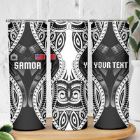 Personalised Remember Samoa Black Saturday Skinny Tumbler Samoa Mo Samoa - Polynesian Pride
