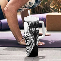 Personalised Remember Samoa Black Saturday Tumbler With Handle Samoa Mo Samoa LT05 - Polynesian Pride