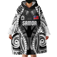 Personalised Remember Samoa Black Saturday Wearable Blanket Hoodie Samoa Mo Samoa - Polynesian Pride